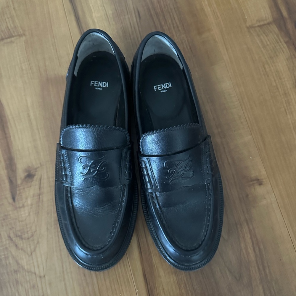 Fendi black loafer